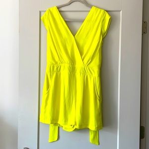 Neon yellow Gianni Bini size 13 romper